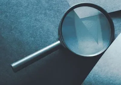 a magnifying glass